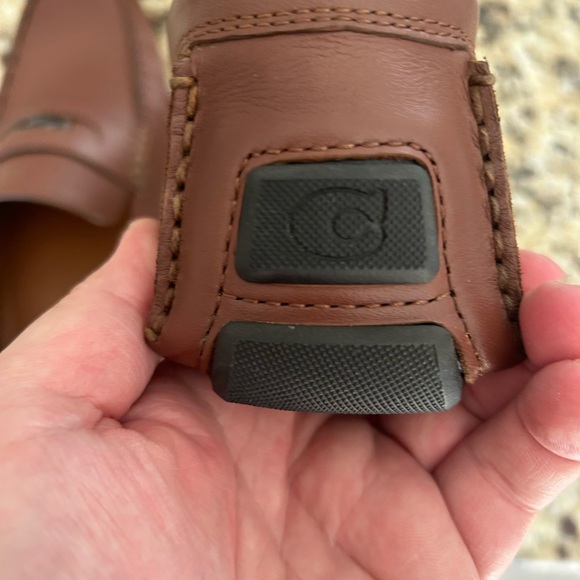 New With Box. Mens Brown Coach Loafers with Signature Coin Size 10 - Picture 5 of 10